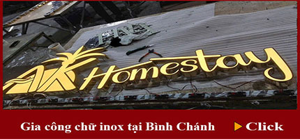 Gia công chữ inox tại bình chánh