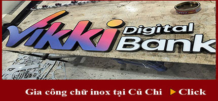 Gia công chữ inox tại Củ Chi