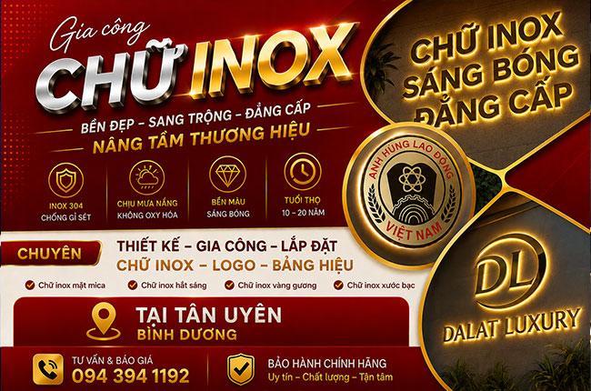 gia công chũ inox tại tân uyên
