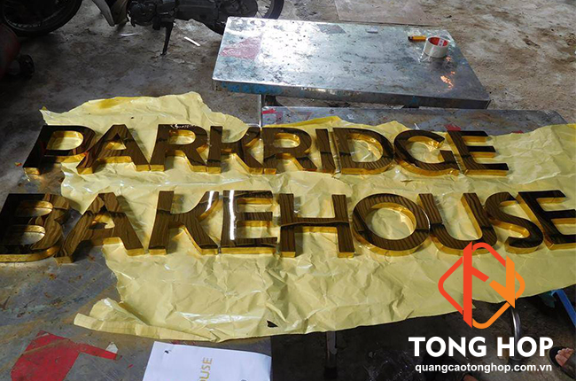 Chữ inox vàng 304