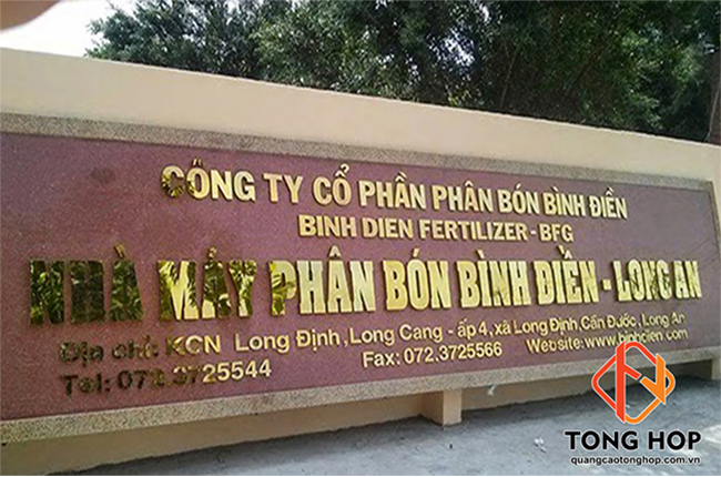 Ảnh bảng hiệu đá hoa cương (grannite) đẹp