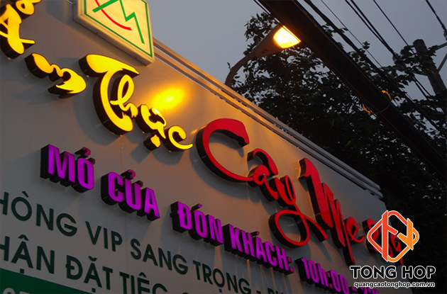 Bảng hiệu nhà hàng đẹp
