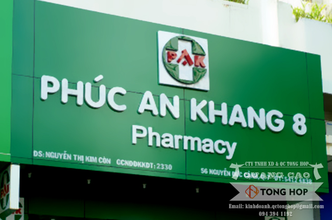 6 mẫu bảng hiệu quảng cáo đẹp cho bệnh viện nhà thuốc tây