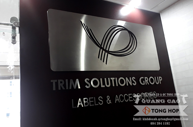 làm chữ inox xước