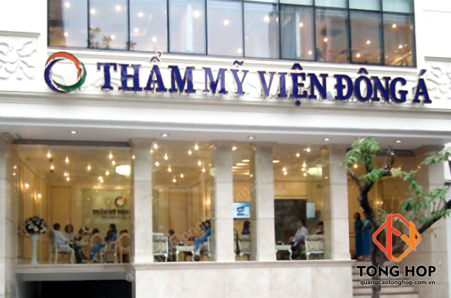 thi công bảng hiệu thẩm mỹ viện đẹp