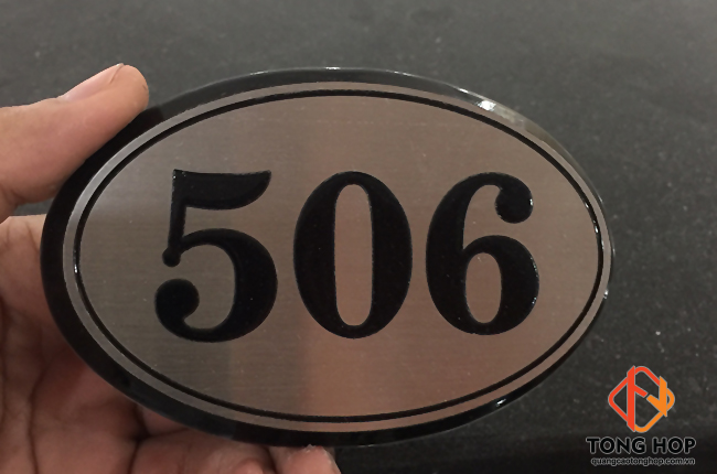 biển số phòng bằng inox ăn mòn cho khách sạn