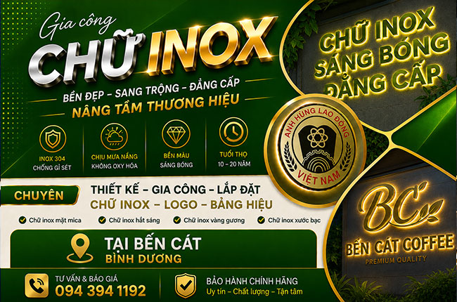 gia công chũ inox tại bến cát