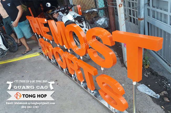 Gia công chữ inox giá rẻ tại Tiền Giang