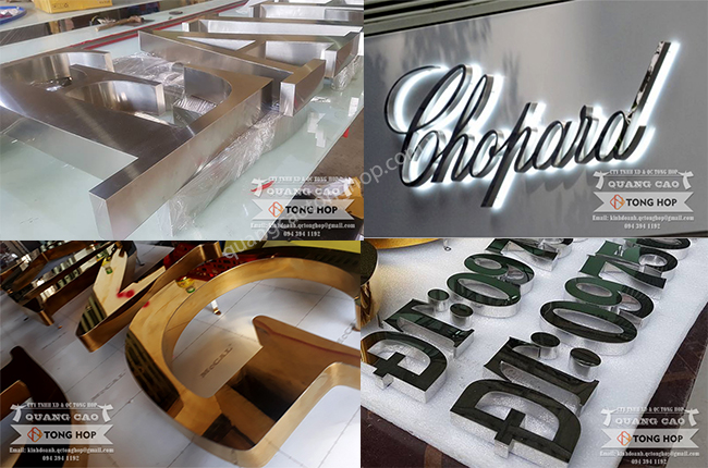 mẫu chữ inox đẹp