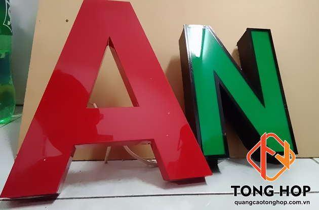 chu noi mica dep cho bang hieu quang cao