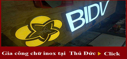 Gia công chữ inox tại Thủ Đức