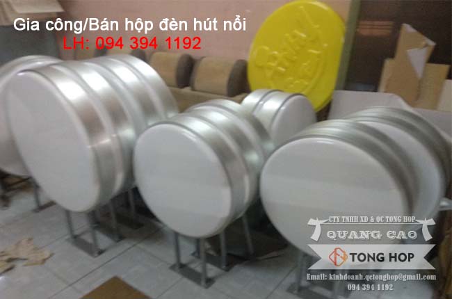 gia công bán hộp đèn hút ép nổi