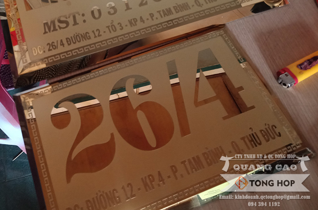 Gia cong bien so nha dep gia re