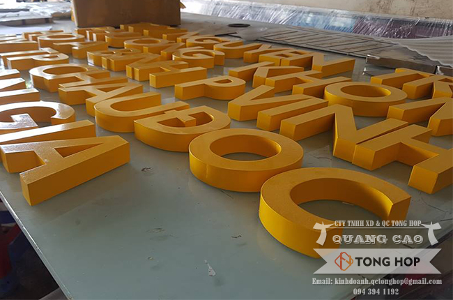 gia công chữ inox sơn tại quận 7