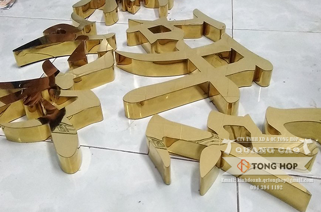 gia công chữ inox tại q6