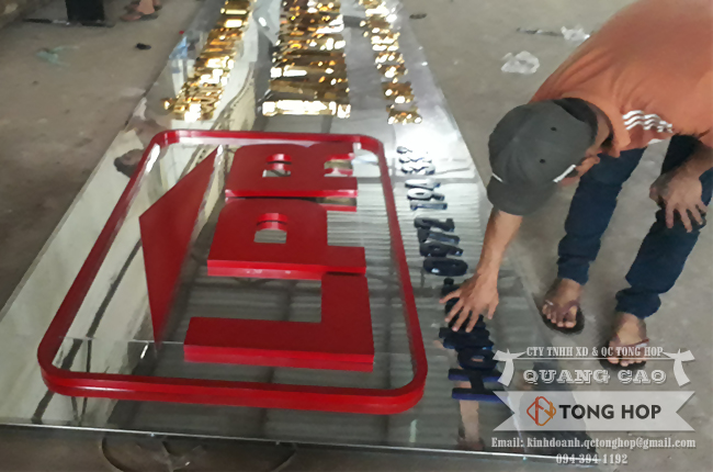 Gia công chữ inox giá rẻ tại quận Gò Vấp tphcm