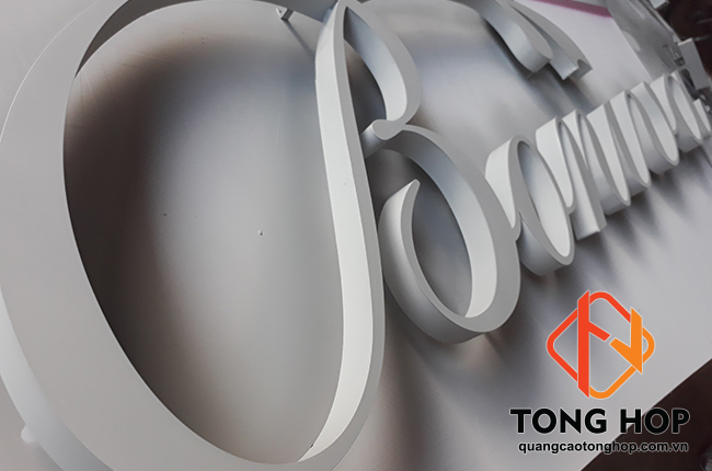 gia công chữ inox son, tôn sơn đẹp tại tphcm