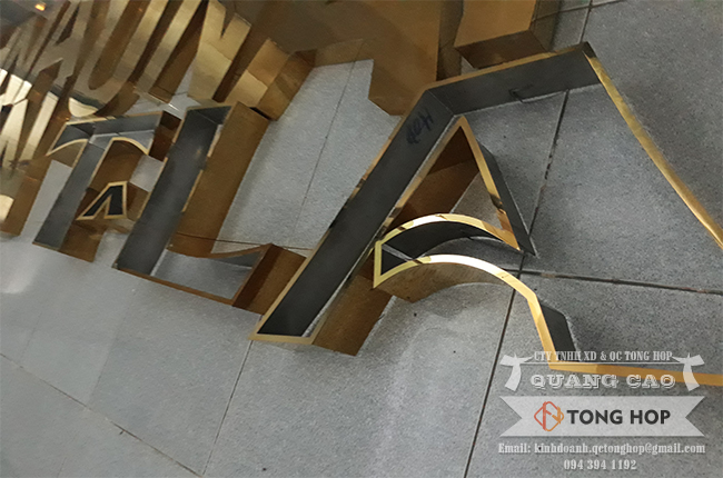 gia công chữ inox lộng viềng tại đồng nai