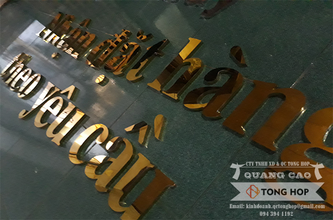 Gia công chữ inox giá rẻ tại Đồng Tháp