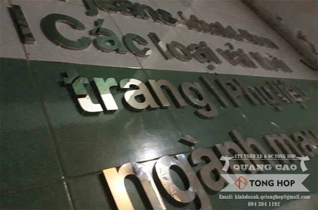 gia công chữ inox tại đồng tháp