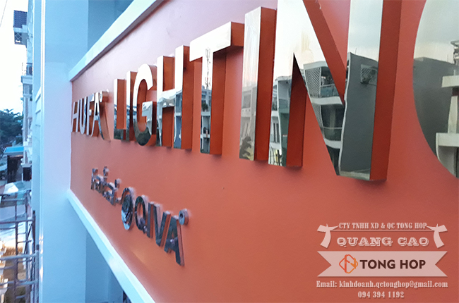 Gia công chữ inox giá rẻ tại quận Tân Phú tphcm
