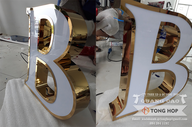 Gia công chữ inox giá rẻ tại Bạc Liêu