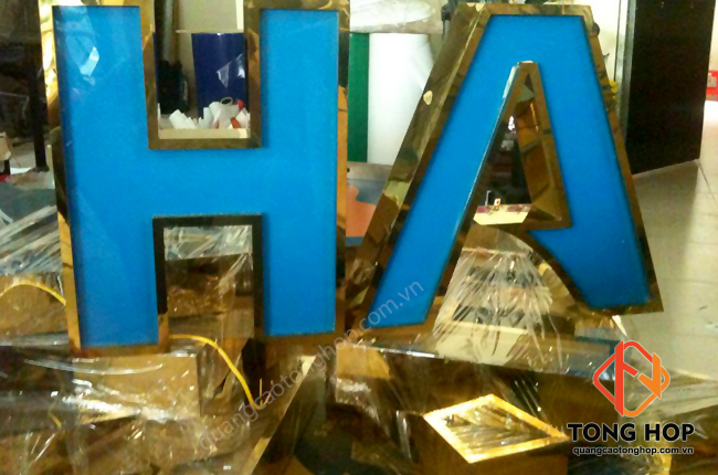 gia công chữ nổi inox vàng tại cần thơ