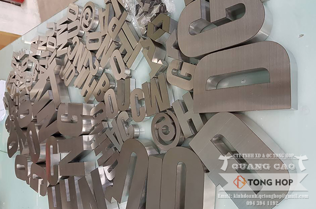gia công chữ inox xước tại quận 5 tphcm