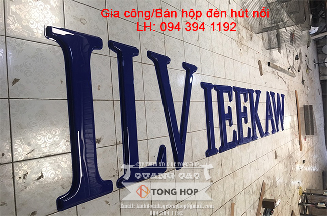 gia công chữ mica hút ép nổi khổ lớn tại tphcm