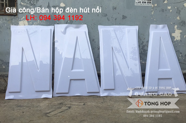 gia công chuwxmica hút ép nổi khổ lớn