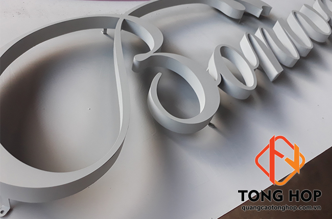 Công ty chuyên nhận gia công chữ nổi inox sơn đẹp, chữ tôn sơn đẹp giá rẻ tại Tp. HCM