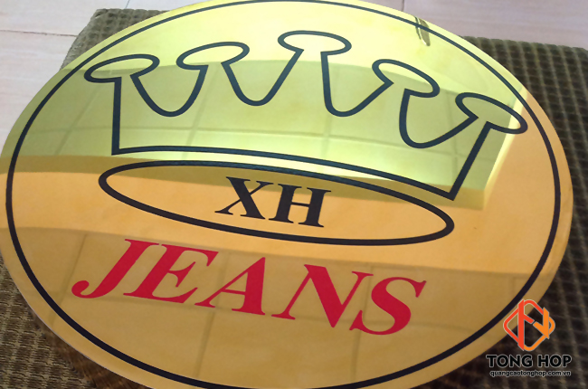 logo bằng inox ăn mòn