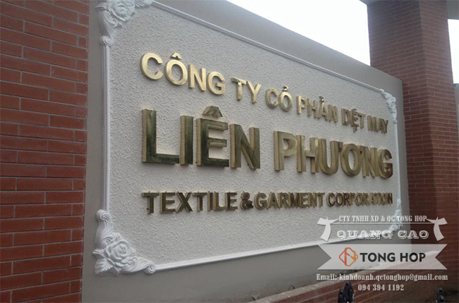 làm bảng hiệu chữ inox tại quận 6