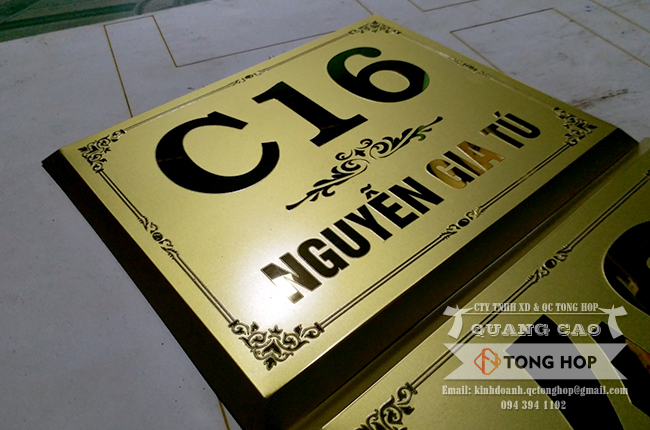 làm bảng số nhà inox đẹp tại Thủ Đức