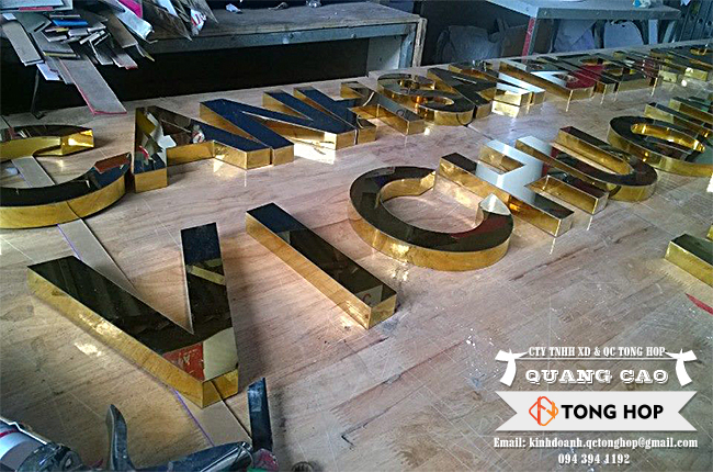 Làm chữ inox tại quận 11