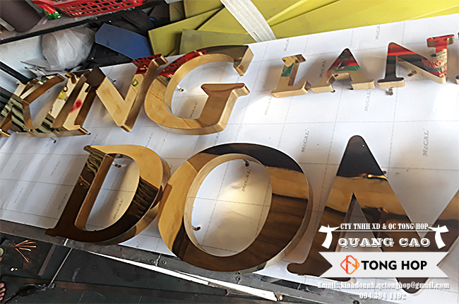 Làm chữ inox tại quận 12