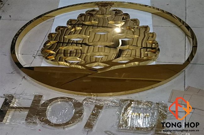 gia công logo inox vàng tại đà Lạt