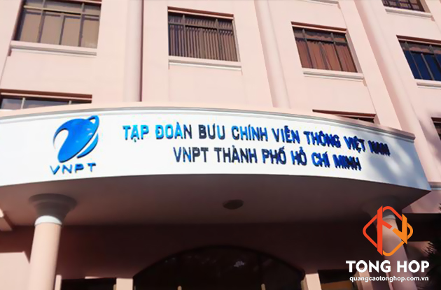 mau chu inox xanh cua bang hieu vnpt dep