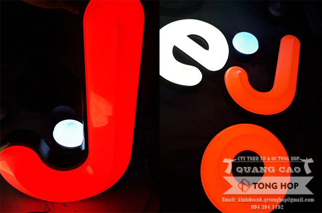 Mẫu chữ mica hút nổi đẹp cho bảng hiệu quảng cáo chữ nổi