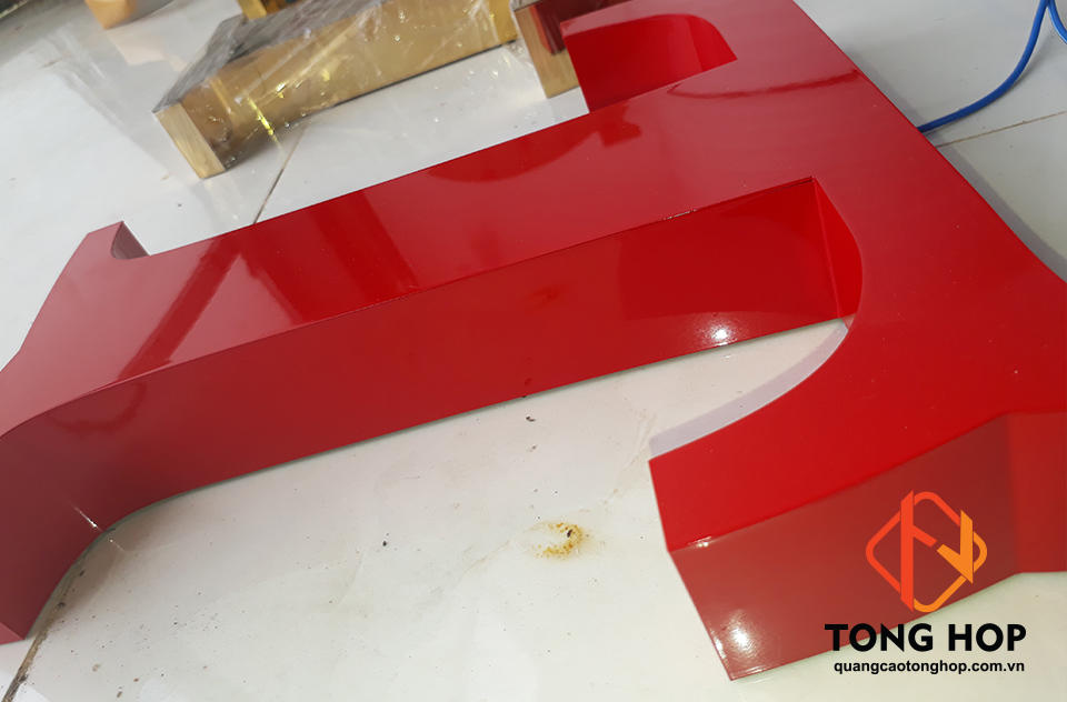 mẫu chữ nổi inox sơn đẹp