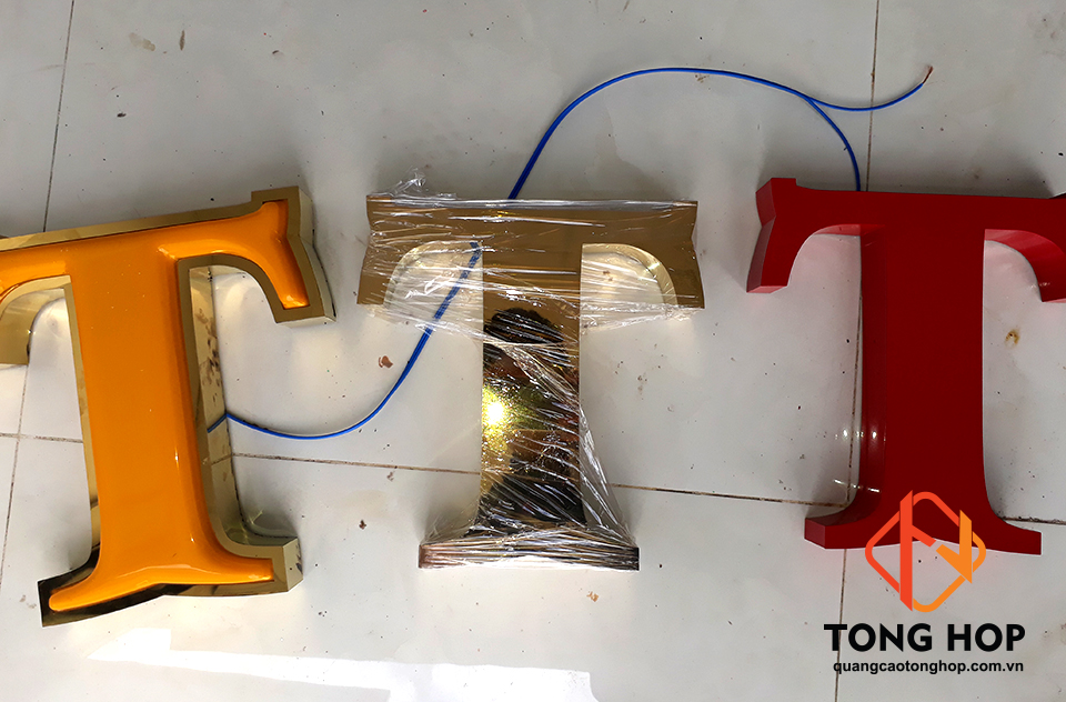 3 mẫu chữ nổi inox đẹp cho bảng hiệu quảng cáo