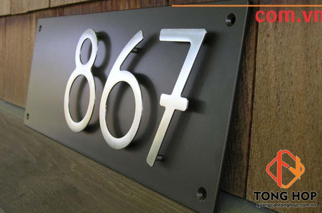 mẫu bảng số nhà độc đáo, sang trọng