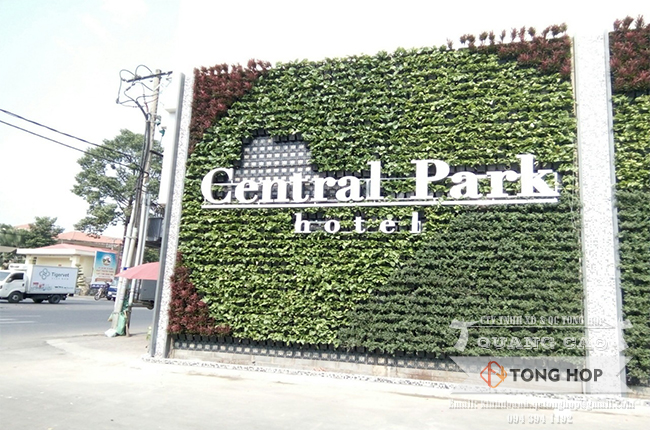 Bảng hiệu khách sạn Central Park hotel