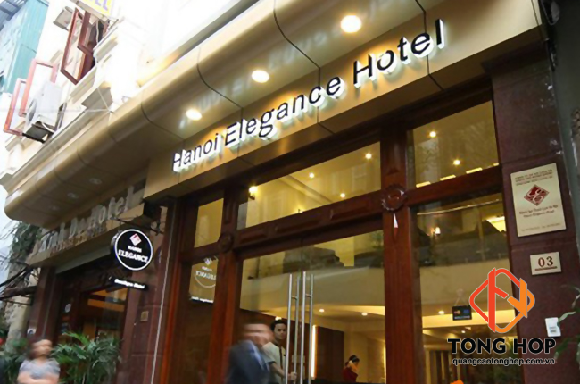 thi công bảng hiệu khách sạn đẹp