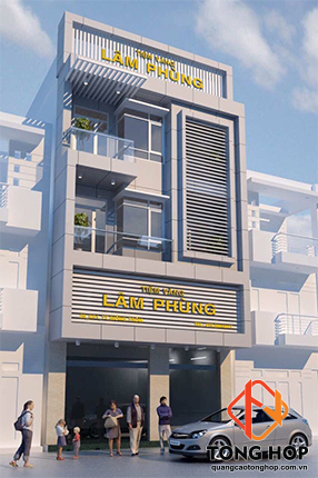 Thiết kế thi công bảng hiệu tiệm vàng Lâm Phùng tại Bến Tre