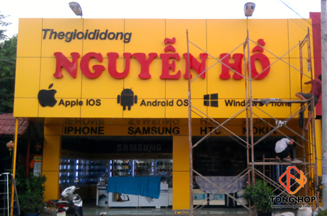 thi công bảng hiêu quảng cáo ngoài trời